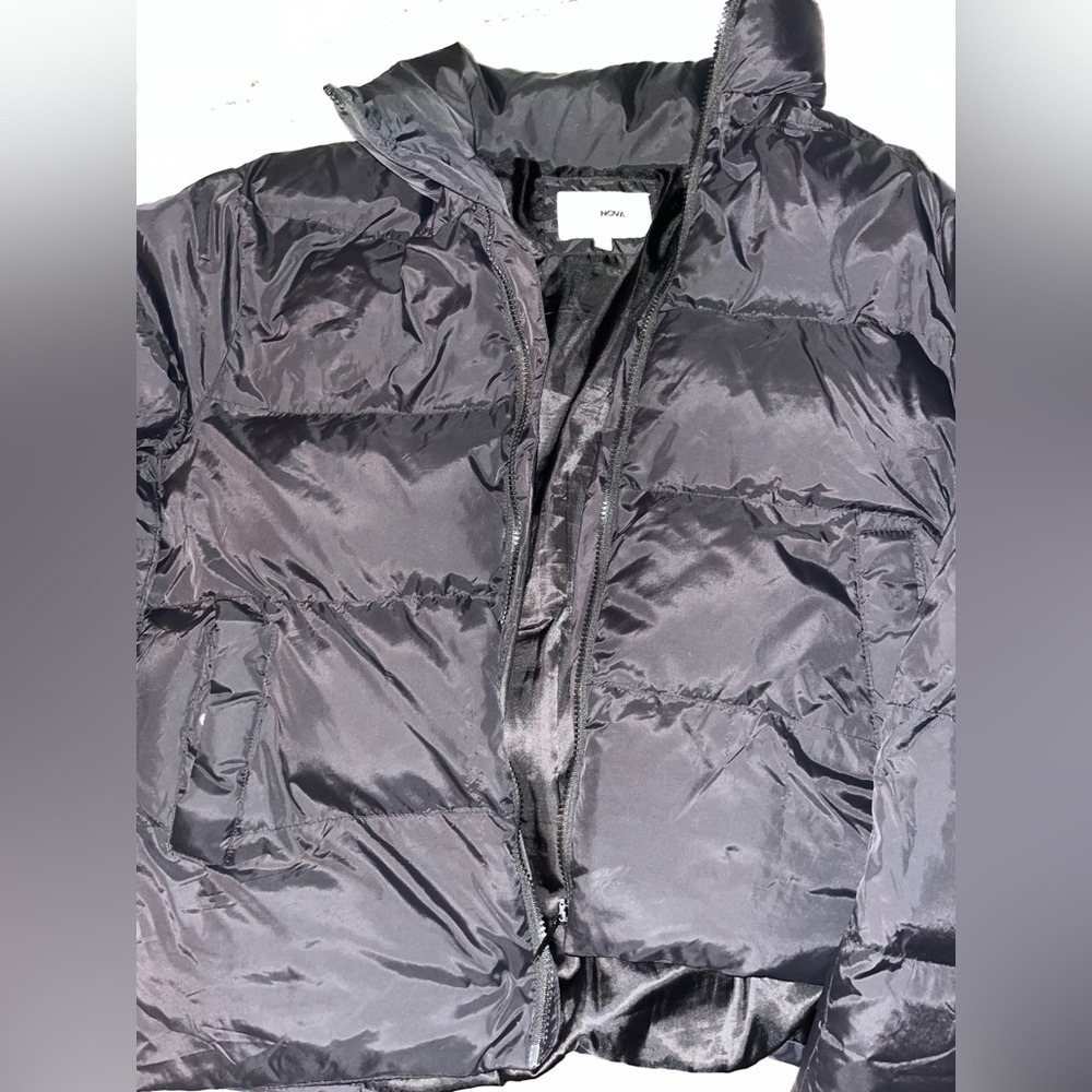 Men’s Black Fashion Nova Puffer Jacket
